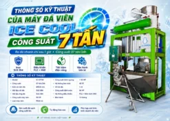 Thông số kỹ thuật của máy đá viên 7 tấn