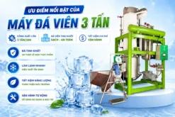 Ưu điểm nổi bật của máy đá viên 3 tấn