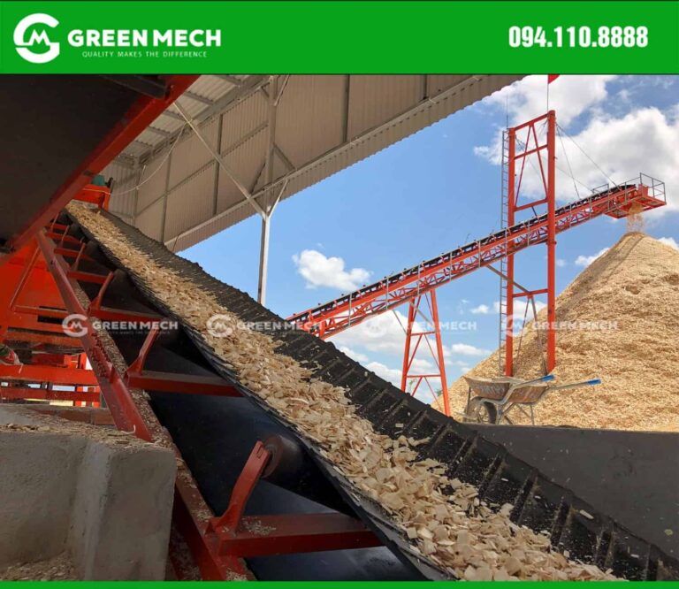 Nhà máy băm dăm gỗ Green Mech chất lượng cao