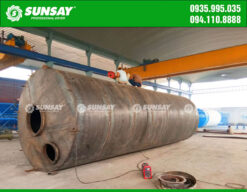 Lắp đặt silo chứa xi măng
