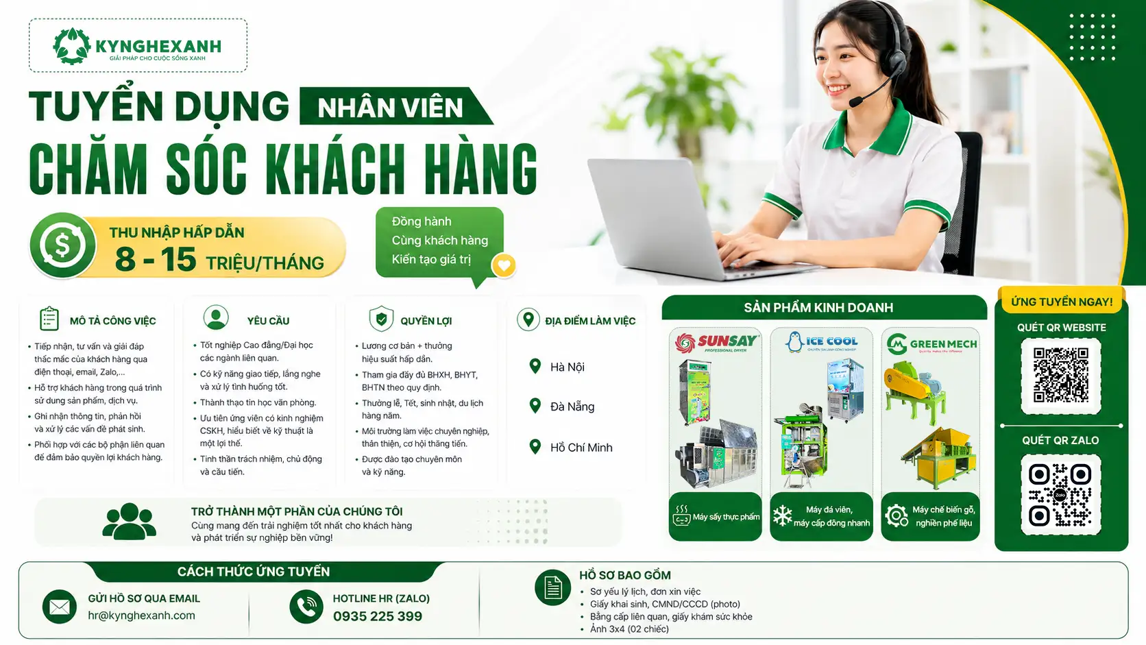 KNX Tuyển dụng nhân viên chăm sóc khách hàng