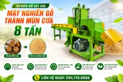 Ưu điểm nổi bật của máy nghiền gỗ 8 tấn