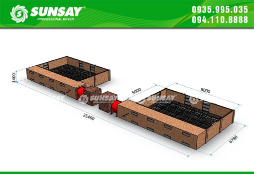 Bản thiết kế Máy sấy nông sản 15 tấn