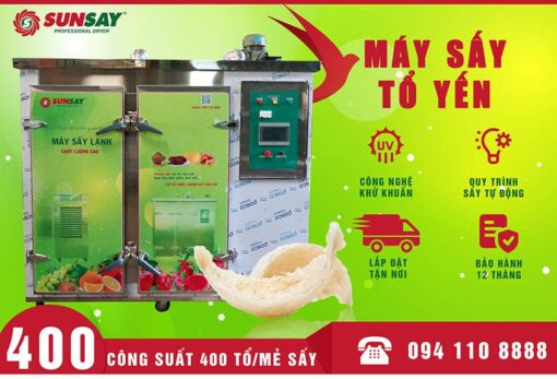 Máy sấy yến lạnh 300 tổ nâng cao chất lượng sản phẩm