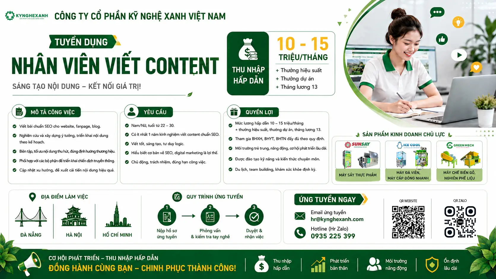 KNX Tuyển dụng nhân viên viết Content