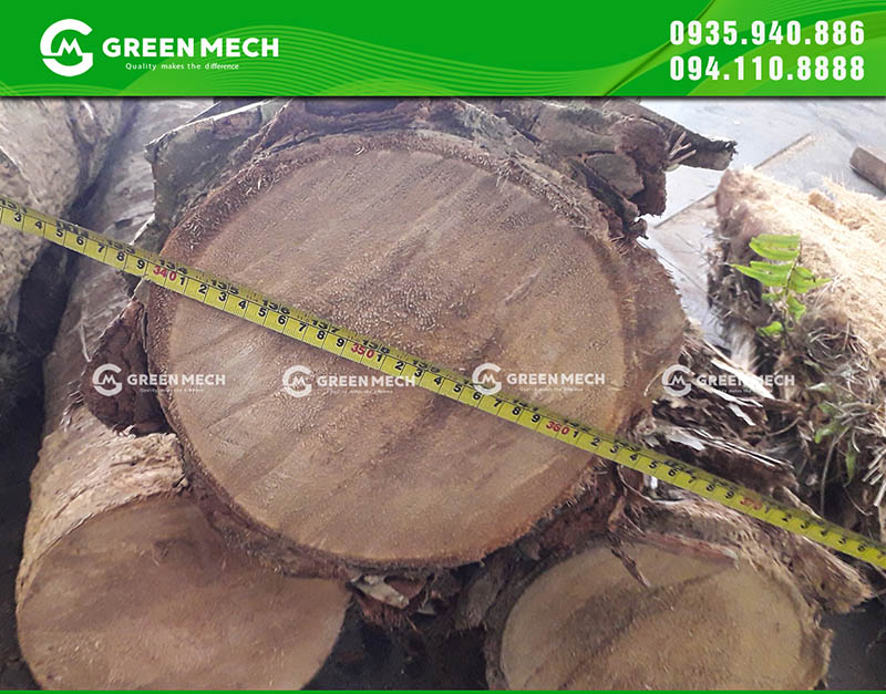 Đường kính gỗ cây máy nghiền mùn cưa GREEN MECH
