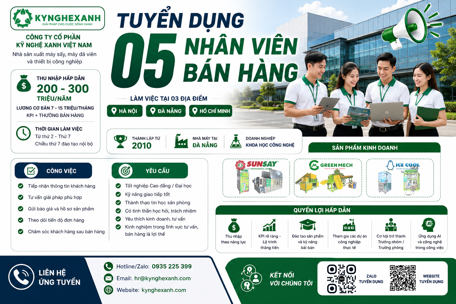 Tuyển dụng nhân viên tư vấn bán hàng