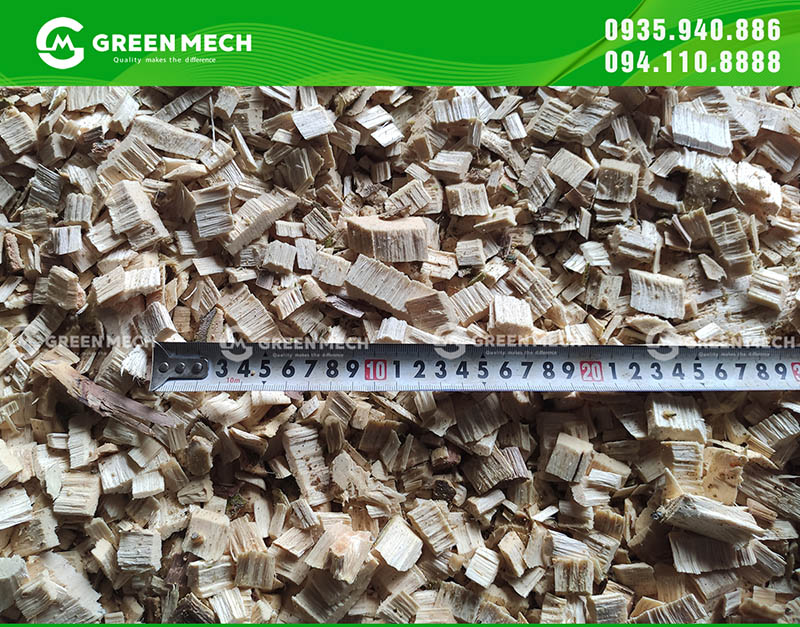 Dăm gỗ ra đồng đều kích thước đạt chuẩn xuất khẩu 