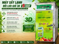 Máy sấy lạnh 9 khay SUNSAY chất lượng cao, sấy đa dạng các loại trái cây, rau củ quả,...