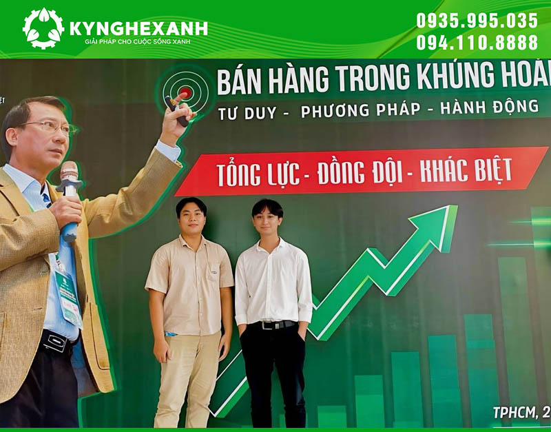 Nhân viên Công ty Kỹ Nghệ Xanh được đi đào tạo