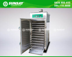 Máy sấy lạnh 12 khay sử dụng inox 304 đảm bảo vệ sinh thực phẩm