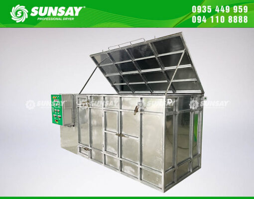 Máy sấy vĩ ngang được làm hoàn toàn bằng inox 304