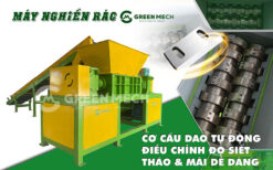 Máy nghiền rác thải công nghiệp - Công nghệ nghiền 2 trục