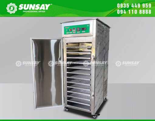 Máy sấy lạnh đối lưu 12 khay mini sấy đa dạng các loại trái cây, dược liệu, thuỷ hải sản