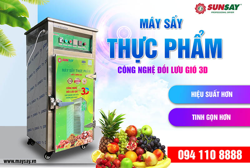 Máy sấy thực phẩm SUNSAY chất lượng cao, sấy đa dạng nguyên vật liệu 