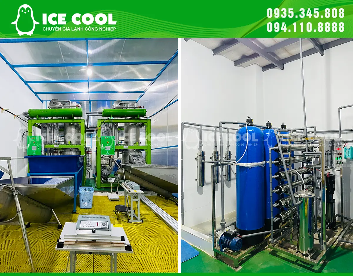 ICE COOL cung cấp hệ thống lọc đảm bảo đá luôn sạch, tinh khiết