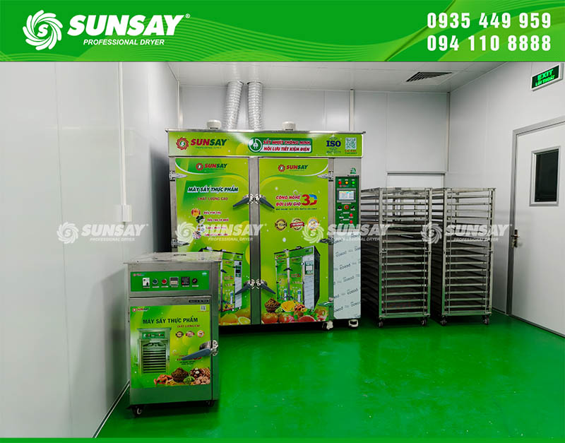 Khách hàng đã đầu tư máy sấy nhiệt 10 khay trước đó