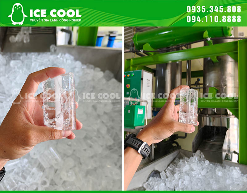 Đá viên tinh khiết, đạt chất lượng