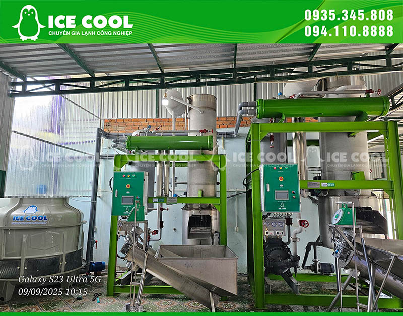 Lắp đặt hai máy đá viên đến Bình Thuận