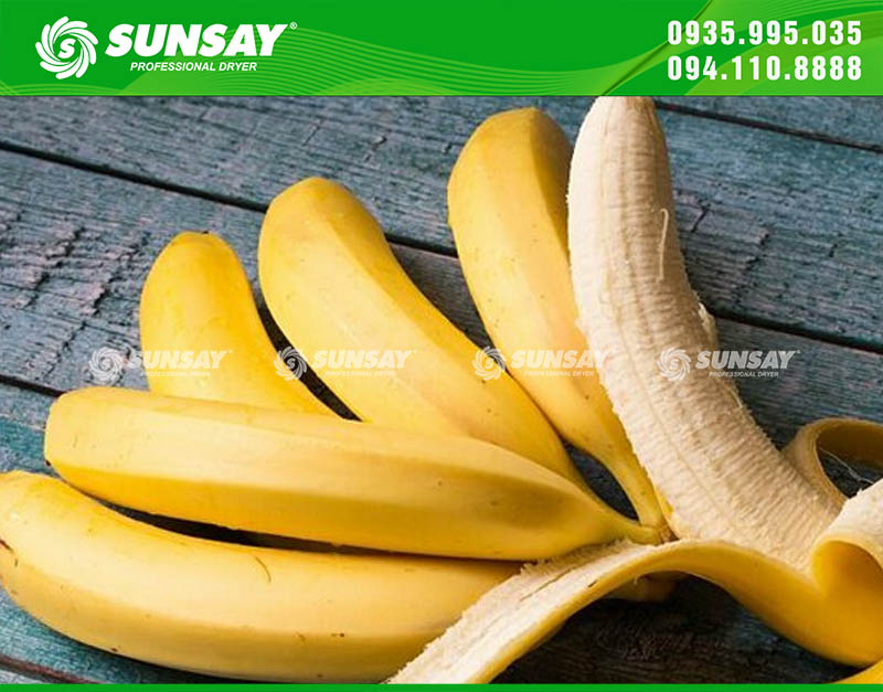 Chuối là loại hoa quả đem sấy cho thành phẩm rất ngon và được nhiều người ưa chuộng