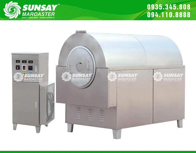 Máy rang công suất lớn 300kg dành cho các cơ sở sản xuất lớn