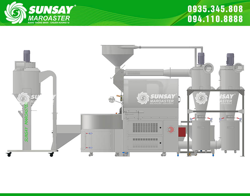 Ổn định hương vị, tăng năng suất với máy rang SUNSAY MAROASTER.