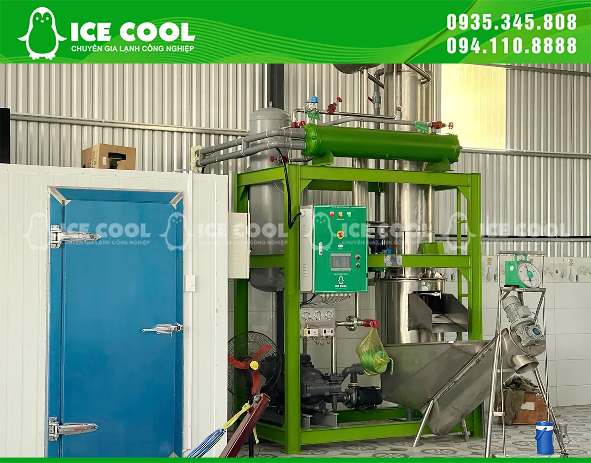 Máy ra đá nhanh phục vụ cho nhu cầu cung cấp đá ra thị trường