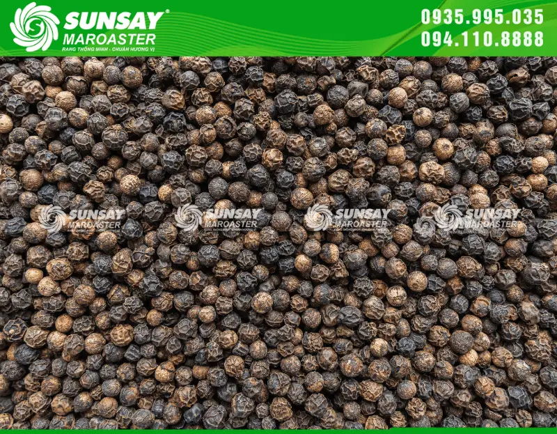 Máy rang tiêu giúp tiêu có giá trị hơn khi bán