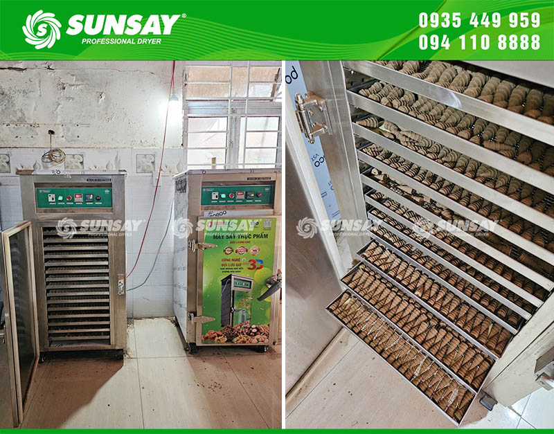 Máy sấy nhiệt đối lưu SUNSAY chất lượng cao sấy nhanh khô, tăng chất lượng sản phẩm