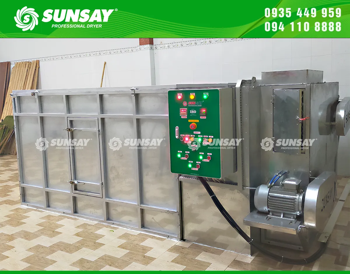 SUNSAY chuyên cung cấp máy sấy vĩ ngang 1 tấn đến Đồng Nai, đáp ứng nhu cầu sấy nông sản hiệu quả cho các hộ sản xuất và cơ sở chế biến quy mô vừa.