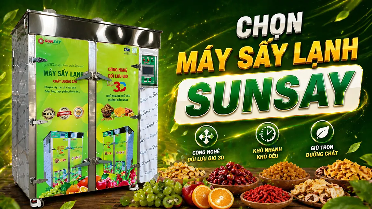 Chọn máy sấy lạnh SUNSAY đúng ngay từ đầu là bước quan trọng để tối ưu chi phí đầu tư và nâng cao chất lượng thành phẩm.