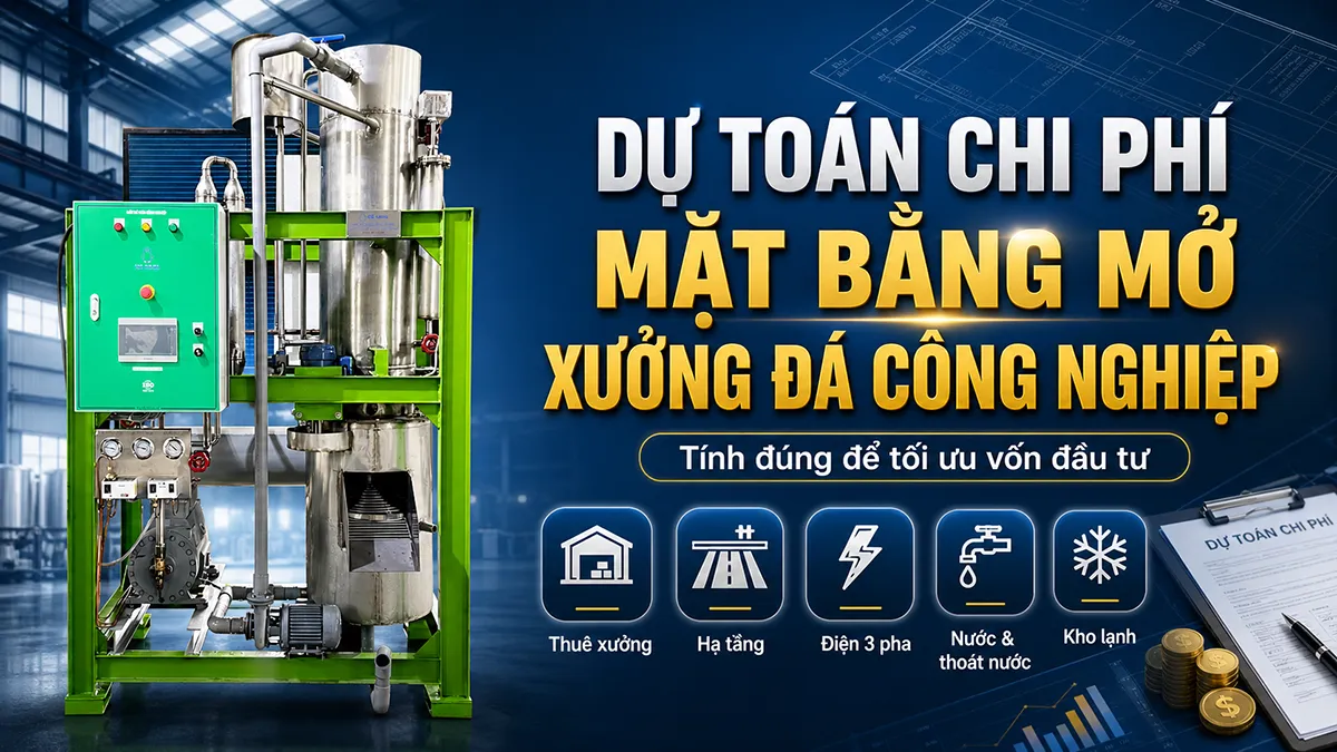 Dự toán chi phí mặt bằng mở xưởng đá công nghiệp là bước quan trọng giúp nhà đầu tư xác định chính xác vốn ban đầu và bố trí nhà xưởng phù hợp