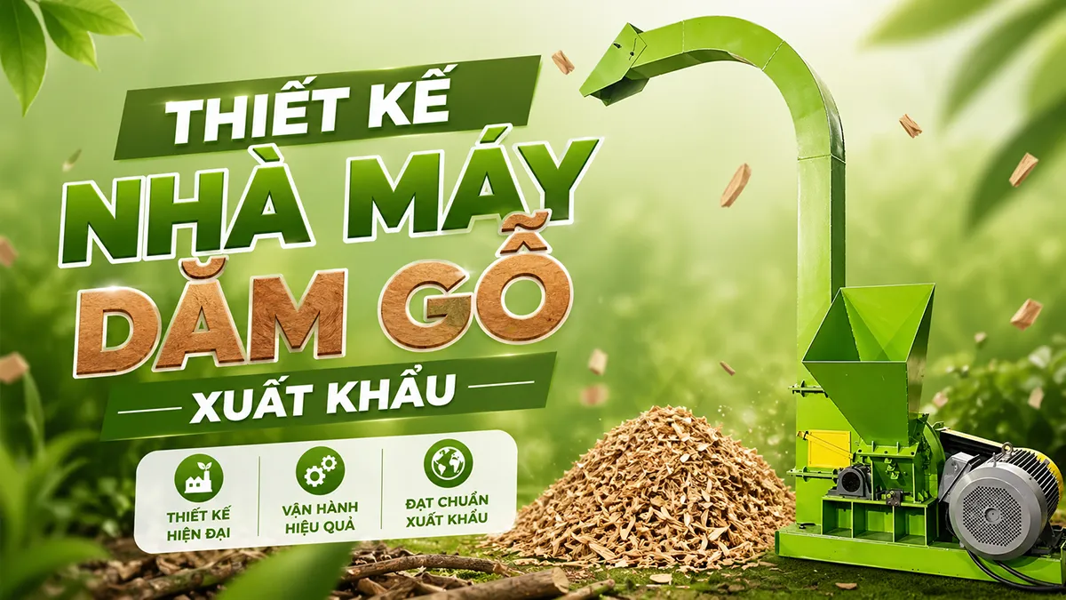 Thiết kế nhà máy dăm gỗ xuất khẩu không chỉ là đặt máy vào xưởng, mà là tối ưu cả dòng chảy nguyên liệu. Làm đúng từ đầu, vận hành nhẹ về sau.