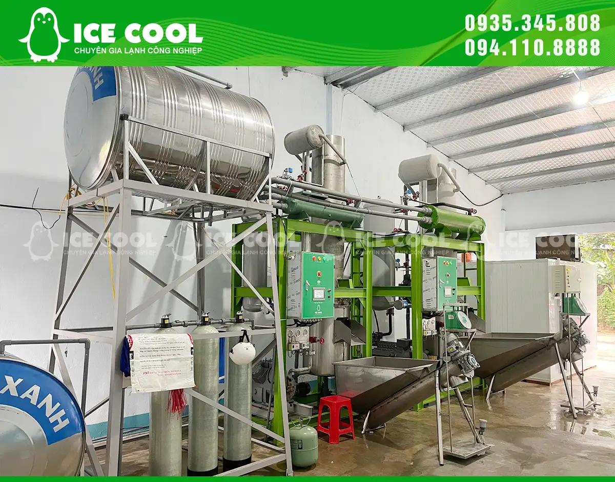 Từ tư vấn, lắp đặt đến vận hành thực tế, đồng hành cùng khách hàng xây dựng nhà máy đá viên hiệu quả và bền vững.