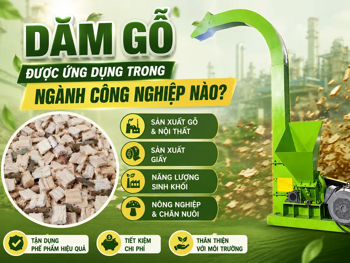Dăm gỗ dùng trong ngành công nghiệp nào? Từ giấy, viên nén đến vật liệu gỗ – ứng dụng rộng hơn bạn nghĩ.