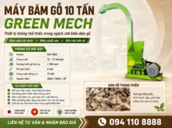 Với khả năng tiếp nhận nguyên liệu liên tục, máy băm gỗ 10 tấn hỗ trợ giảm ùn ứ trong khâu sơ chế và giúp dây chuyền vận hành trơn tru hơn.