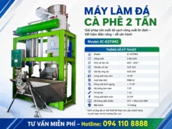 Đầu tư máy làm đá cà phê 2 tấn giúp tối ưu chi phí vận hành, đảm bảo chất lượng đá an toàn cho khách hàng.