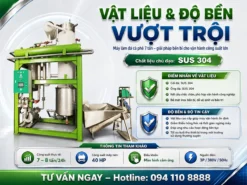 Với công suất 7 tấn/ngày, máy làm đá cà phê giúp chủ động nguồn đá ổn định, đáp ứng nhu cầu sử dụng liên tục trong mùa cao điểm.