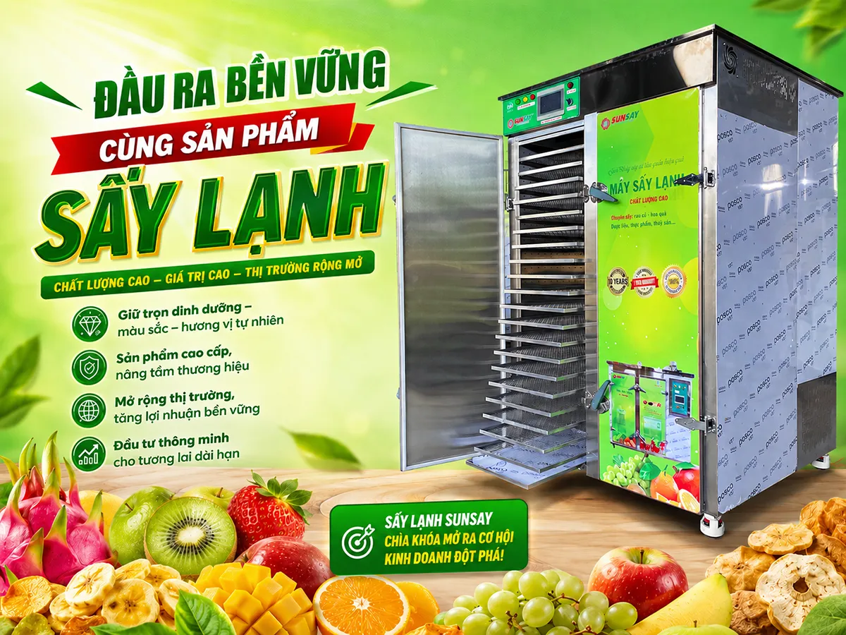 Tìm đúng đầu ra cho sản phẩm sấy lạnh giúp cơ sở sản xuất bán hàng ổn định và phát triển bền vững hơn.