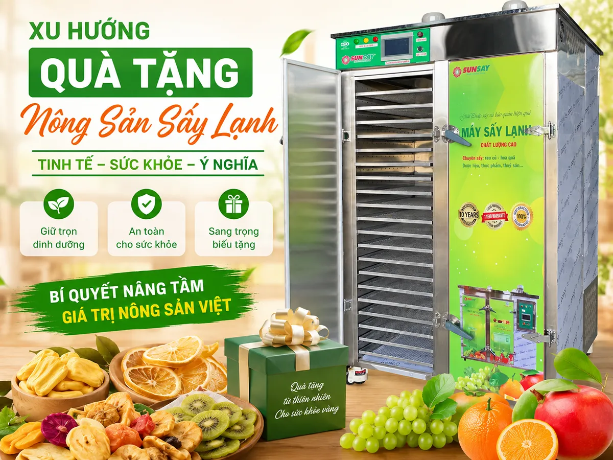 Từ món quà đơn thuần đến món quà vì sức khỏe – xu hướng quà tặng nông sản sấy lạnh đang trở thành lựa chọn được nhiều doanh nghiệp và người tiêu dùng ưu tiên hiện nay.